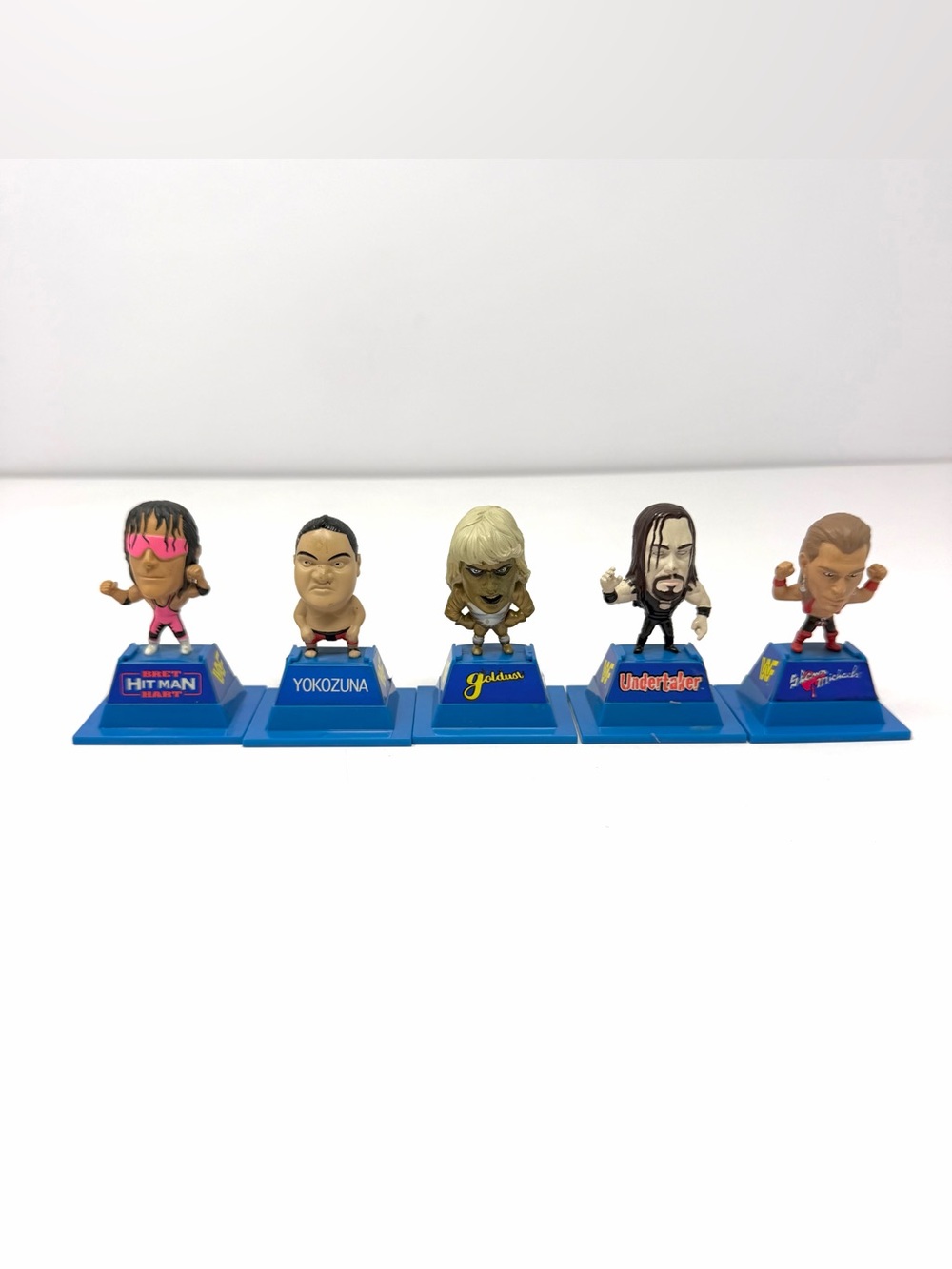 1997 WWF Jakks Ring Masters Lot Of 5 Undertaker Yokozuna GoldDust Brett Hart VTG